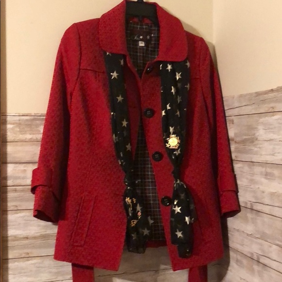 Mary Kay Jackets & Coats Mary Kay Red Blazer Jacket Xs Poshmark